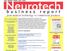 Tablet Screenshot of neurotechreports.com
